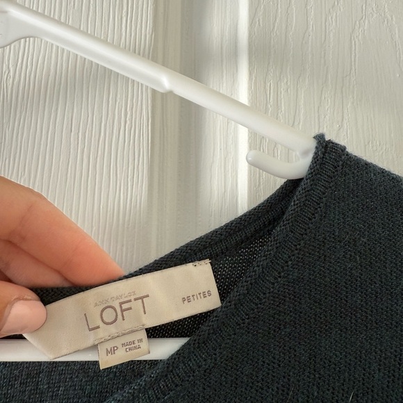 LOFT Deep Green Sweater Dress - Picture 2 of 4